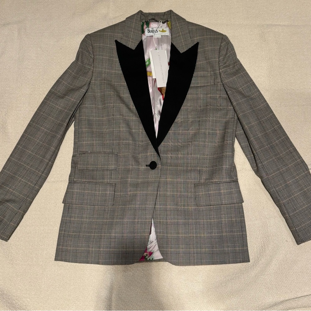 NWT Stella McCartney Checked Blazer